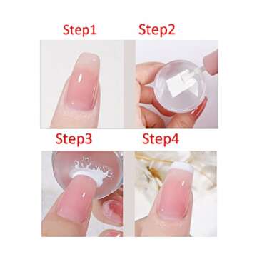 3 Sets French Nail Stamper Easy Nail Art Gift for Women