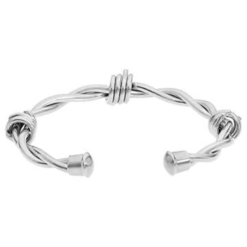 Fierce Stainless Steel Barbed Wire Bangle for Women