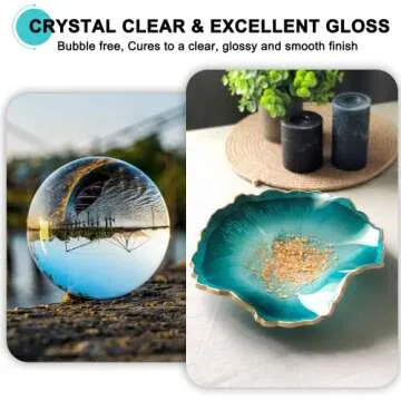 JDiction Clear High Gloss Epoxy Resin for DIY Crafts