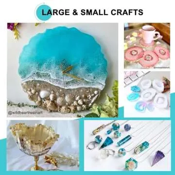 JDiction Clear High Gloss Epoxy Resin for DIY Crafts