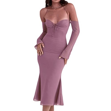 Stylish Backless Maxi Dress - Trendy Summer Bodycon Dress