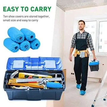 Squish Shoe Covers Non-Slip Disposable 100Pack