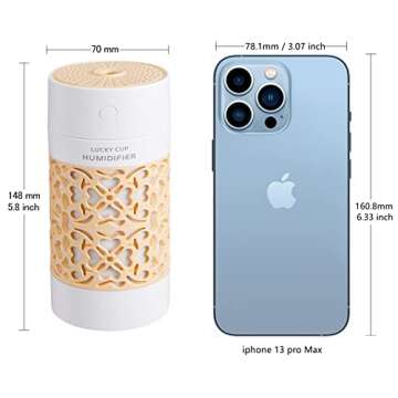 Portable Car Humidifier with Night Light & Auto Shut-Off