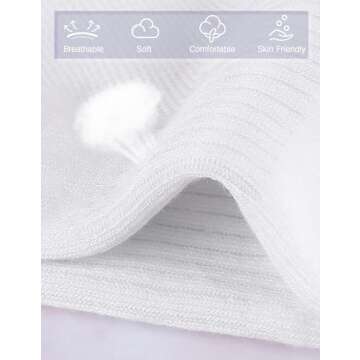 Airacker Athletic Socks Sport Running Calf Socks Performance Cushioned Breathable Crew Socks for Men...