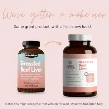 Mother Nutrient Grass Fed Beef Liver Capsules Sourced from Pasture-Raised Beef in New Zealand — Vitamins A and B12 w/Iron, Protein, and More - 45-Day Supply-180 Capsules