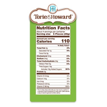 Torie and Howard Chewie Fruities, Organic Sour Candy