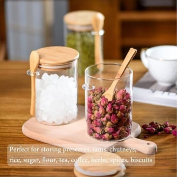 Yalucky Spice Jars Set - Stylish Airtight Kitchen Containers