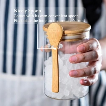 Yalucky Spice Jars Set - Stylish Airtight Kitchen Containers