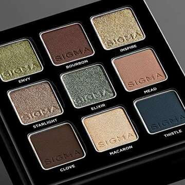 Sigma Beauty Travel-Friendly Eyeshadow Palette - 9 Shades