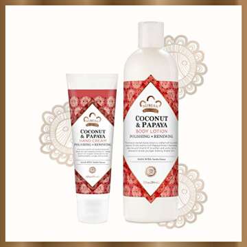 Nubian Heritage Coconut Papaya Lotion & Hand Cream Bundle