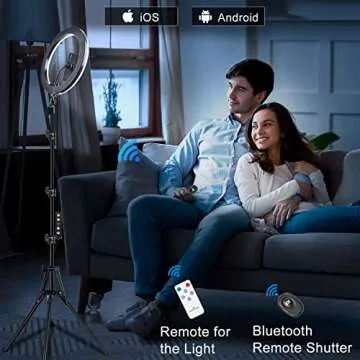 Newest 13" Selfie Ring Light with RGB Modes and Remote