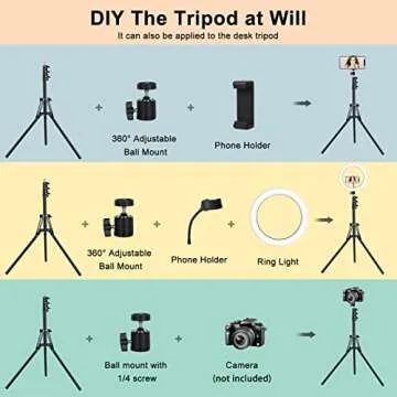 Newest 13" Selfie Ring Light with RGB Modes and Remote