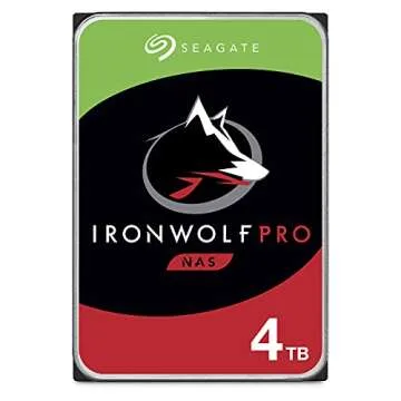 Seagate IronWolf Pro 4TB NAS Internal Hard Drive - Renewed Performance and Reliability