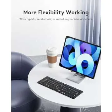 Samsers Foldable Bluetooth Keyboard for Travel and Work