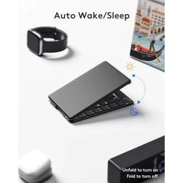 Samsers Foldable Bluetooth Keyboard for Travel and Work