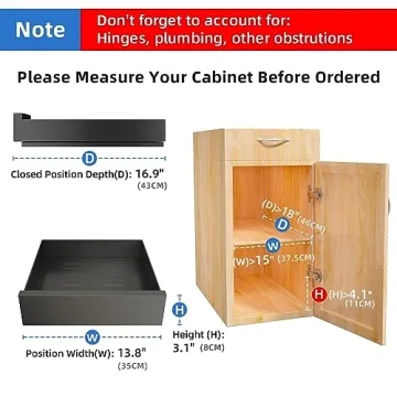 Pull Out Cabinet Organizer Durable and Easy Install