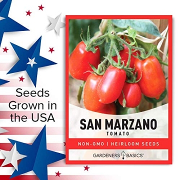 San Marzano Tomato Seeds Non-GMO for Home Gardens