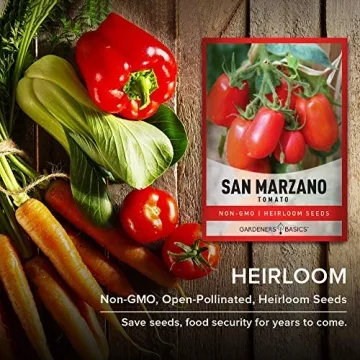 San Marzano Tomato Seeds Non-GMO for Home Gardens