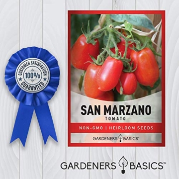 San Marzano Tomato Seeds Non-GMO for Home Gardens