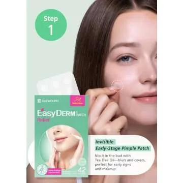 EasyDerm 3-Type Pimple Patches Gift Set, Acne care soluution, Korean Spot Patch to Cover ZitsㅣQuick Calming(10ea) + Relief(42ea) + Beauty Patches(42ea)ㅣTeen girl gifts trendy stuff