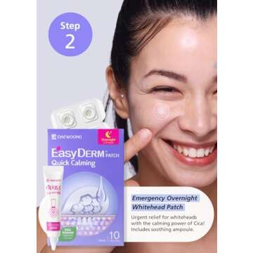 EasyDerm 3-Type Pimple Patches Gift Set, Acne care soluution, Korean Spot Patch to Cover ZitsㅣQuick Calming(10ea) + Relief(42ea) + Beauty Patches(42ea)ㅣTeen girl gifts trendy stuff