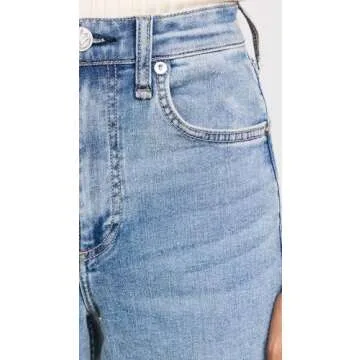rag & bone Women's Flexi Sofie High Rise Full Length Wide Jeans, Whitney, Blue, 26