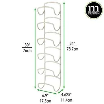 mDesign Metal Towel Storage Unit – Stylish and Practical