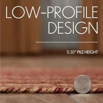 Cider Mill Primitive Jute Accent Rug 20"x30" for Rustic Decor