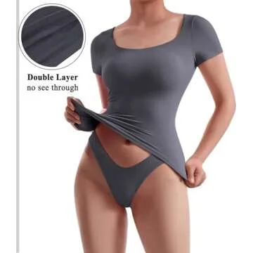 OMKAGI Slim Fit Crop Tops for Women - Trendy & Comfortable