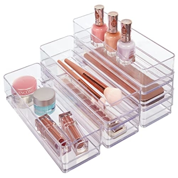 STORi SimpleSort Stackable Clear Drawer Organizers Set