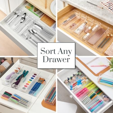STORi SimpleSort Stackable Clear Drawer Organizers Set