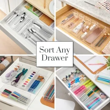 STORi SimpleSort Stackable Clear Drawer Organizers Set