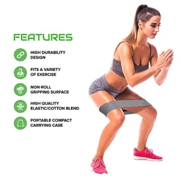 CFX Resistance Bands Set Non-Slip Design for Hips & Glutes