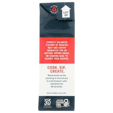 Bare Bones, Beef Bone Broth Classic, 16 Ounce