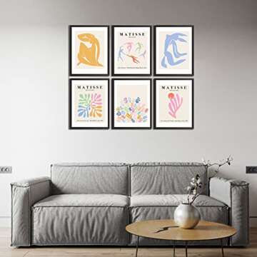 Comfrey Matisse 6-Piece Wall Art Set for Decor