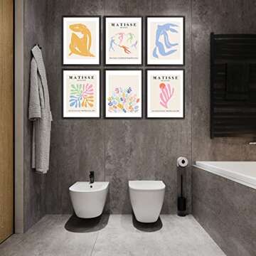 Comfrey Matisse 6-Piece Wall Art Set for Decor