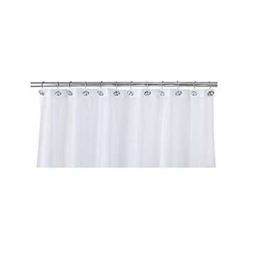 Shower Curtain Hooks, 24PCS Stainless Steel Rhinestones Crystal Shower Curtain Rings Diamond Shower Hooks Hangers Hooks Decorative for Bathroom Bedroom Home .(Chrome)