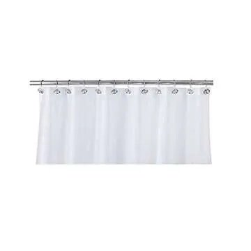 Shower Curtain Hooks, 24PCS Stainless Steel Rhinestones Crystal Shower Curtain Rings Diamond Shower Hooks Hangers Hooks Decorative for Bathroom Bedroom Home .(Chrome)