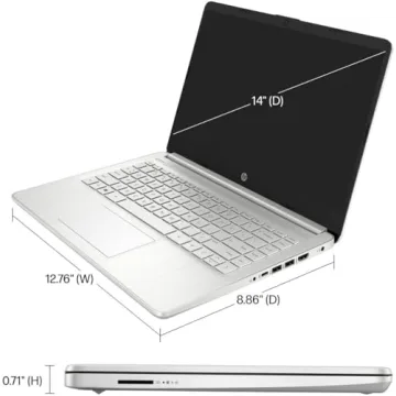 HP 14" HD Student Laptop with Intel Quad-Core and Office 365