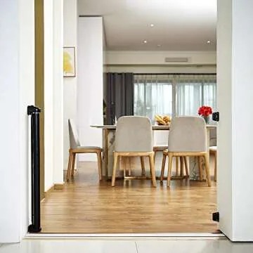 Stylish EasyBaby Retractable Baby Gate for Home Safety