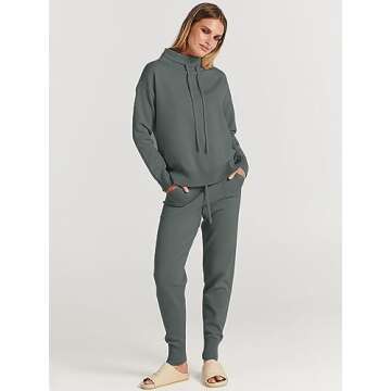 Cozy ANRABESS Two Piece Outfit for Women - Fall Sweatsuit