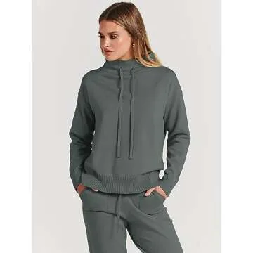Cozy ANRABESS Two Piece Outfit for Women - Fall Sweatsuit