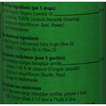 Oregano Oil - 1 Oz / 30ml, 100% Certified Organic