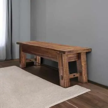 Alaterre Furniture Durango 60" L Wood Entryway/Dining Bench