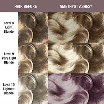 MANIC PANIC Amethyst Ashes Hair Dye – Classic High Voltage - Semi-Permanent Hair Color - Smokey Grey With Cool Purple Tones – Vegan, PPD & Ammonia Free - For Coloring Hair on Women & Men