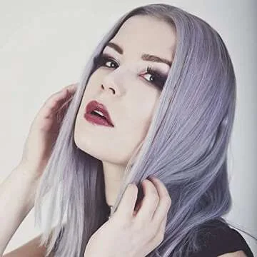 MANIC PANIC Amethyst Ashes Hair Dye – Classic High Voltage - Semi-Permanent Hair Color - Smokey Grey With Cool Purple Tones – Vegan, PPD & Ammonia Free - For Coloring Hair on Women & Men