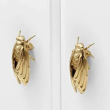 Stylish Animal Shape Brass Knobs for Cabinets - Pack of 2