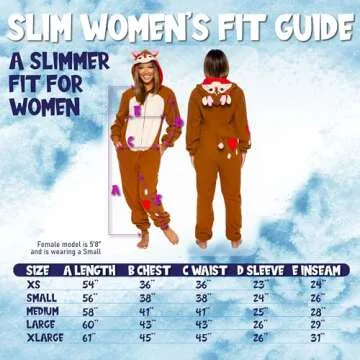 Vibrant Womens Reindeer Onesie - Funziez Holiday Costume