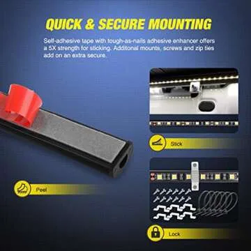 Nilight 60 Inch Bed Light Strip - Bright LED Lighting Solution