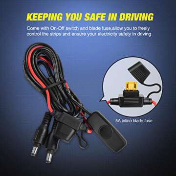 Nilight 60 Inch Bed Light Strip - Bright LED Lighting Solution